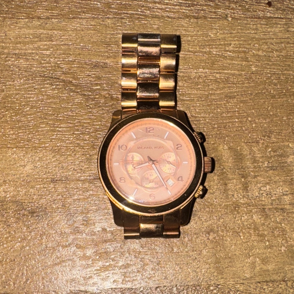 Michael Kors Rose Gold Watch with Blush Dial